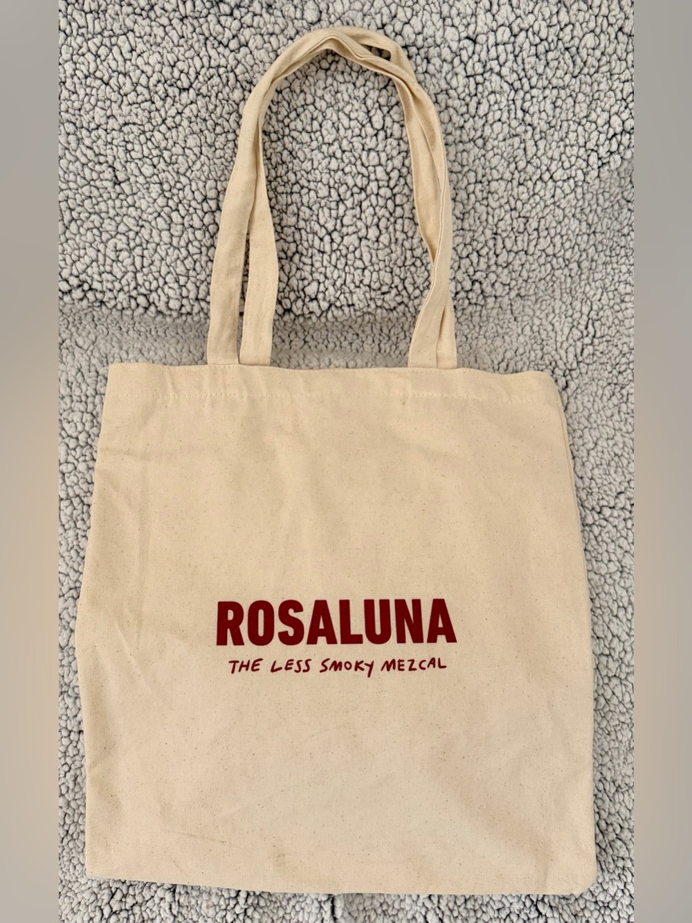 Natural Canvas Tote Bag with Red Tequila Logo